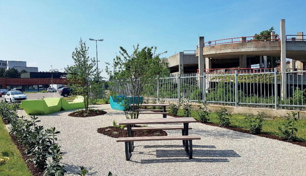 Mitarbeiter-Erholungsgarten